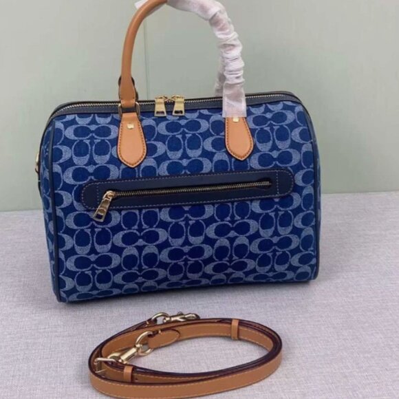 Coach CY699 Rowan Large Satchel Bag In Signature Canvas - Picture 5 of 7